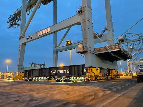 Sarens Transports Quay Cranes