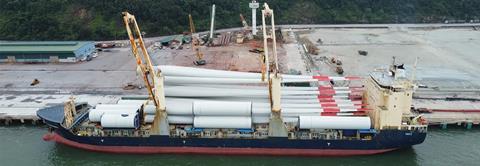 Swire Projects ships wind turbine sets from China to Vietnam