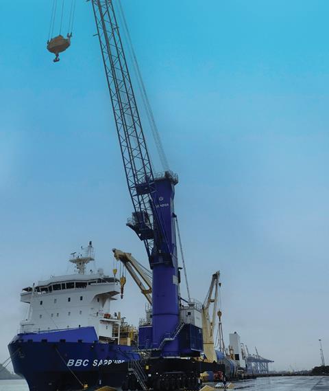 Nhava Sheva Distribution Terminal receives mobile harbour crane