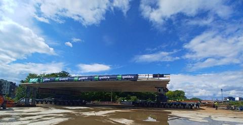 Sarens installs 1,270-tonne bridge in Belgium