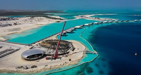Mammoet completed its role the Sheybarah Island resort in Saudi Arabia