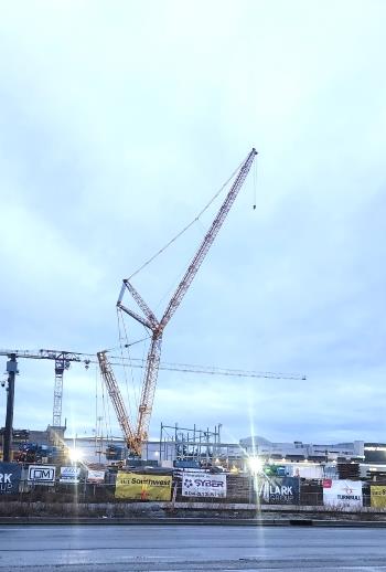 Sarens Powers Expansion of the Langley Event Center
