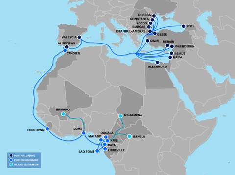 Marguisa adds five Black Sea ports to CEMAS route