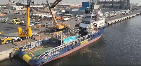 deugro ships oversized metering skid from JAFZA to Dry Docks World