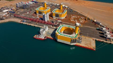 Boa Boa has successfully launched three floating substructures for the Eolmed offshore wind project off the coast of Gruissan, France.