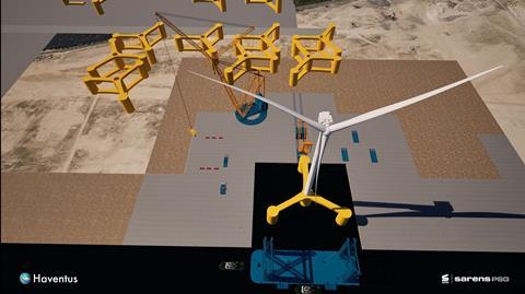 Floating Structure and WInd Turbine following launch - 02