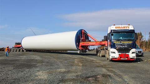 Collett Deliver 441 components to North Kyle Wind Farm - 6