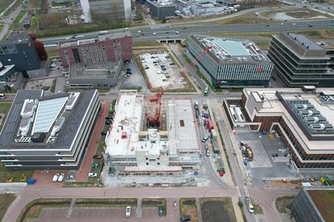 Mammoet deploys modular construction method at Nexus Leiden 1