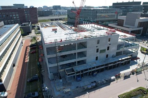 Mammoet deploys modular construction method at Nexus Leiden 2