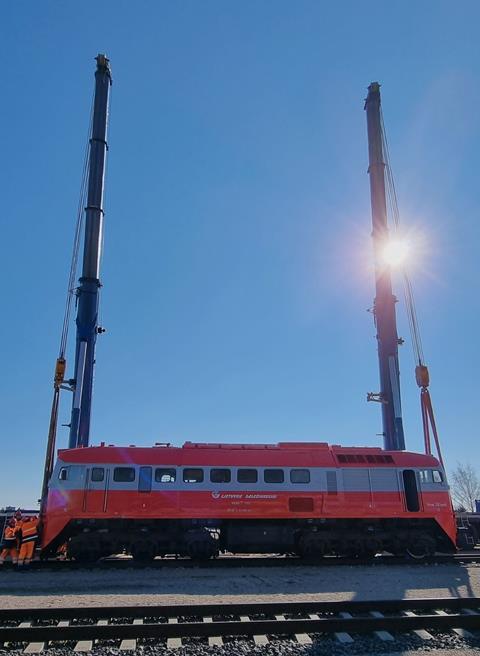 Sarens successfully completes critical lift for Lithuania’s railway integration
