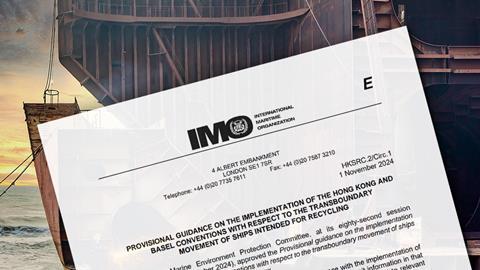 IMO publishes provisional guidance of Hong Kong and Basel Conventions