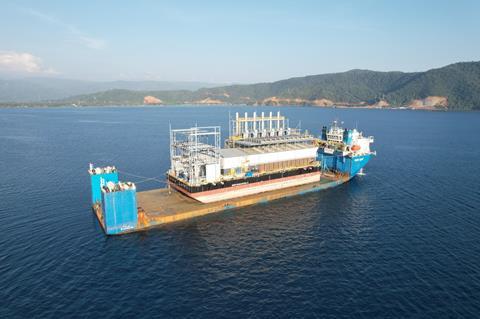 Total Movements International has successfully coordinated transport of a massive 60 MW barge-mounted power plant Nusantara II from Surabaya, East Java, to Kolaka, southeast Sulawesi.