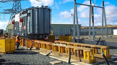 Collett returns to deliver trio of transformers to substation 2