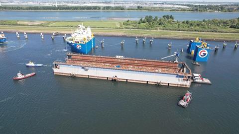GPO Heavylift delivers floating dock from Rotterdam to Tuzla