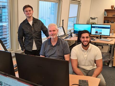 From right to left San Sada (Office Manager), Claus Frank Jørgensen (Senior Agency Operator) and Emil Snebang Pedersen (Trainee INCHAPE.